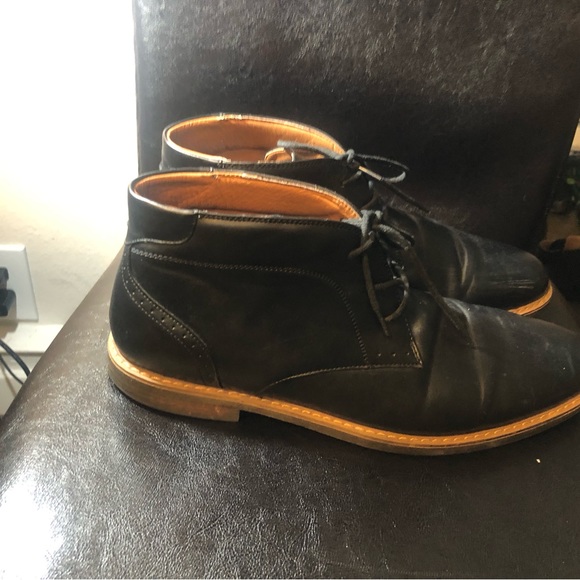 Nunn Bush Hawley Men's Wide Dual Comfort Black Lace Up Chukka Boots Size 12M - Picture 5 of 16